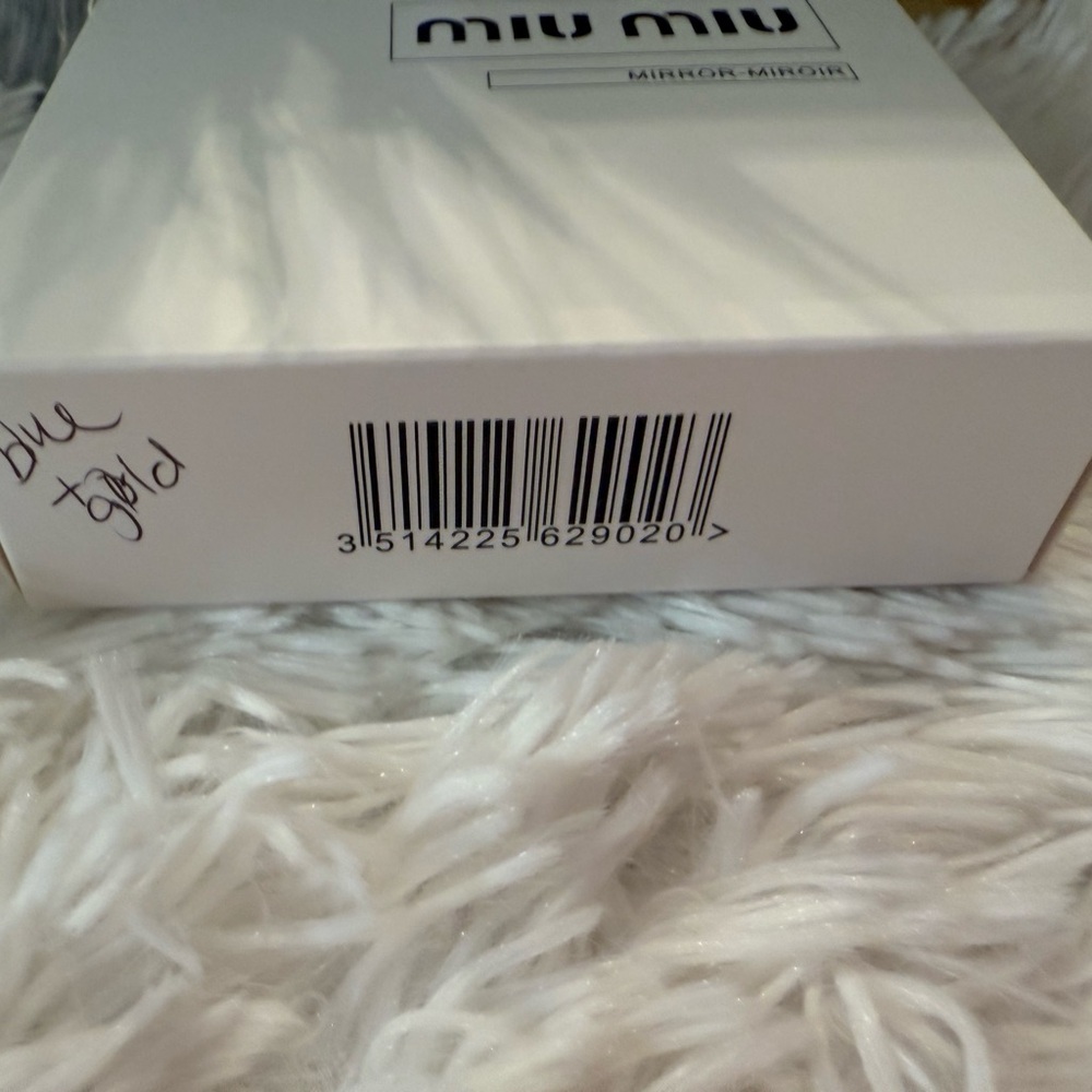 NWT Authentic Miu Miu Robin Egg Blue Double Sided Dual Compact Mirror - Picture 10 of 10